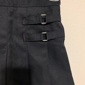 French Toast School Girl Black Mini Skirt with size 8. Measurements included.